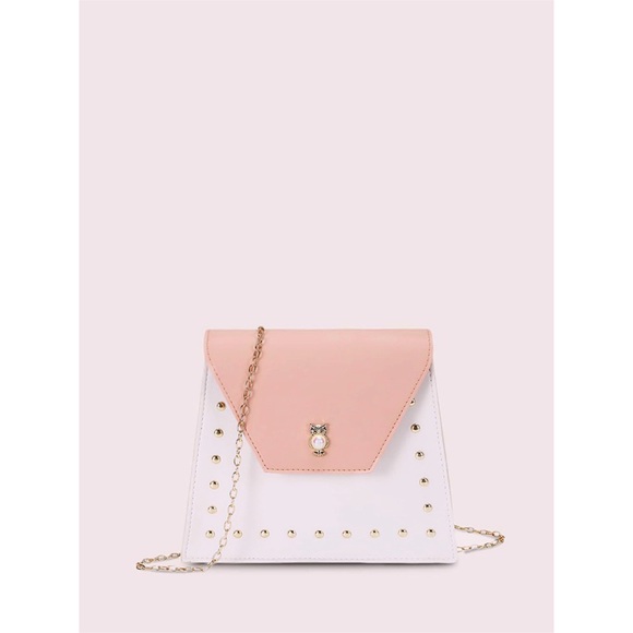 Stud & Pearl Detail Crossbody Purse - Picture 2 of 5